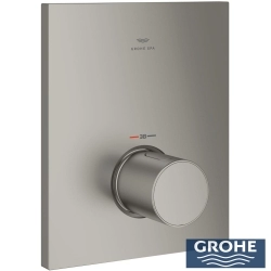 Grohe - Grohe Grohtherm F Merkezi Ankastre Termostatik Kumanda, Saten Grafit (Sıva Üstü Grubu) - 100753MS00