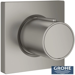 Grohe - Grohe Grohtherm F Ankastre Duş Bataryası (Sıva Üstü Grubu), Tek Yollu, Saten Çelik