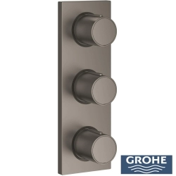 Grohe - Grohe Grohtherm F Ankastre Banyo/Duş Bataryası, Saten Grafit (Sıva Üstü Grubu)