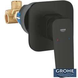 Grohe - Grohe Cubeo Ankastre Duş Bataryası, Mat Siyah