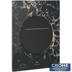 Grohe - Grohe Arina Kumanda Paneli, Mermer Siyahı (Vanilla Noir Caesarstone), Silk Motion Technology, Yuvarlak (Pilli) - 104645AU00