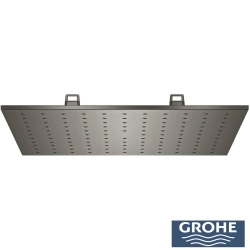 Grohe - Grohe Rainshower Aqua Tiles Mono Ankastre Tepe Duşu, Tek Fonksiyonlu, Fırçalı Sert Grafit (Sıva Üstü Grubu)
