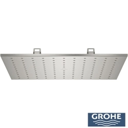 Grohe - Grohe Rainshower Aqua Tiles Mono Ankastre Tepe Duşu, Tek Fonksiyonlu, Paslanmaz Çelik (Sıva Üstü Grubu)
