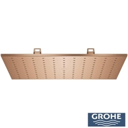 Grohe - Grohe Rainshower Aqua Tiles Mono Ankastre Tepe Duşu, Tek Fonksiyonlu, Fırçalı Bakır (Sıva Üstü Grubu)