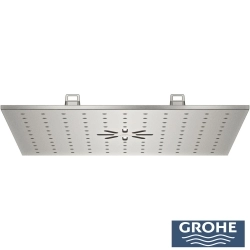Grohe - Grohe Rainshower Aqua Tiles Duo Ankastre Tepe Duşu, 2 Fonksiyonlu, Paslanmaz Çelik (Sıva Üstü Grubu)