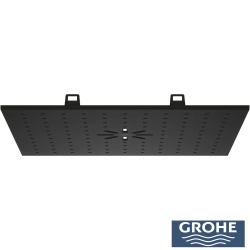 Grohe - Grohe Rainshower Aqua Tiles Duo Ankastre Tepe Duşu, 2 Fonksiyonlu, Hayalet Siyah (Sıva Üstü Grubu)