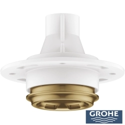 Grohe - Grohe Rainshower Aqua Tiles Pure Ankastre Tepe Duşu Jeti, Tek Fonksiyonlu, Fırçalı Altın (Sıva Üstü Grubu)