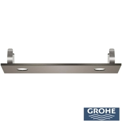 Grohe - Grohe Rainshower Aqua Tiles Ankastre Tepe Duşu Kapağı, 2 Delikli, Fırçalı Sert Grafit
