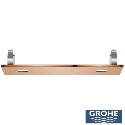 Grohe - Grohe Rainshower Aqua Tiles Ankastre Tepe Duşu Kapağı, 2 Delikli, Bakır