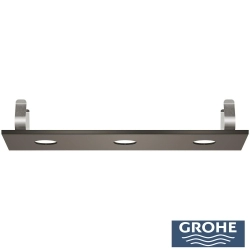 Grohe - Grohe Rainshower Aqua Tiles Ankastre Tepe Duşu Kapağı, 3 Delikli, Saten Grafit