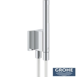 Grohe - Grohe Rainshower Aqua Stick Ankastre Bağlantılı Manyetik El Duşu Seti, 2 Akışlı (Beyaz Duş Hortumu)