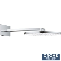 Grohe - Grohe Grohtherm 3 Çıkışlı Aqua Tiles SmartControl Termostatik Ankastre Banyo Bataryası, Yuvarlak Tepe ve El Duşu Seti