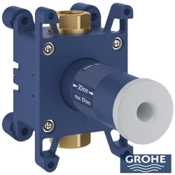 Grohe - Grohe Grohtherm 3 Çıkışlı Aqua Tiles SmartControl Termostatik Ankastre Banyo Bataryası, Yuvarlak Tepe ve El Duşu Seti, Fırçalı Sert Grafit