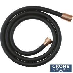 Grohe - Grohe Grohtherm 3 Çıkışlı Aqua Tiles SmartControl Termostatik Ankastre Banyo Bataryası, Yuvarlak Tepe ve El Duşu Seti, Fırçalı Bakır