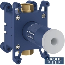 Grohe - Grohe Grohtherm 4 Çıkışlı Aqua Tiles SmartControl Termostatik Ankastre Banyo Bataryası, Dikdörtgen Tepe ve El Duşu, Yan Jet Seti