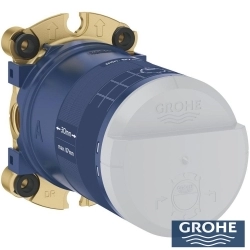 Grohe - Grohe Grohtherm 4 Çıkışlı Aqua Tiles SmartControl Termostatik Ankastre Banyo Bataryası, Dikdörtgen Tepe ve El Duşu, Yan Jet Seti, Fırçalı Sert Grafit