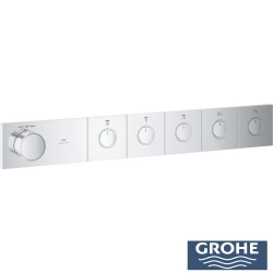Grohe - Grohe Grohtherm Aqua Tiles SmartControl Termostatik Ankastre Banyo Bataryası, 5 Çıkışlı (Sıva Üstü Grubu)