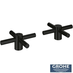 Grohe - Grohe Atrio Eviye Bataryaları İçin Çapraz Kulp, Mat Siyah