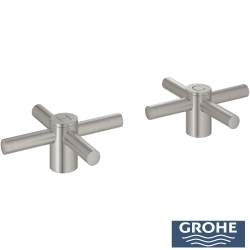Grohe - Grohe Atrio Eviye Bataryaları İçin Çapraz Kulp, Paslanmaz Çelik