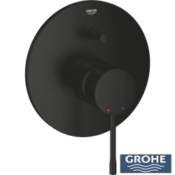 Grohe - Grohe Essence New Ankastre Banyo/Duş Bataryası, Mat Siyah (Sıva Üstü Grubu)