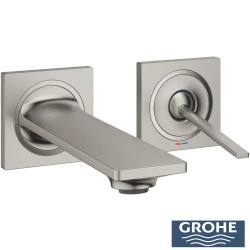 Grohe - Grohe Allure Duvardan Ankastre Lavabo Bataryası (Sıva Üstü Grubu), Saten Çelik