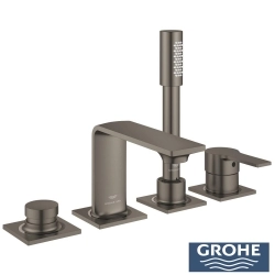 Grohe - Grohe Allure 4 Delikli Ankastre Küvet Bataryası, Saten Grafit - 19316MG1