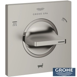 Grohe - Grohe Allure 3 Yönlü Yönlendirici (Sıva Üstü Grubu), Saten Çelik