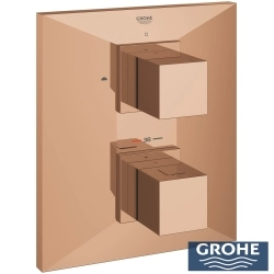 Grohe - Grohe Allure Brilliant Termostatik Banyo ve Duş Bataryası, Bakır (Sıva Üstü Grubu) - 19792DA0