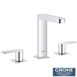 Grohe - Grohe Plus 3 Delikli Ankastre Lavabo Bataryası, Sifon Kumandalı