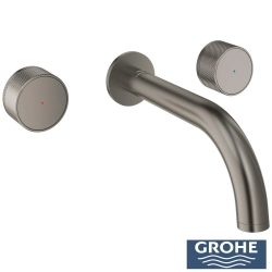 Grohe - Grohe Atrio Private Collection 3 Delikli Ankastre Lavabo Bataryası (Sıva Üstü Grubu) Saten Grafit