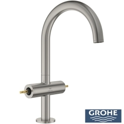 Grohe - Grohe Atrio Private Collection Yüksek Lavabo Bataryası (L-Boy), Saten Çelik