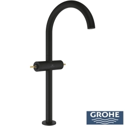 Grohe - Grohe Atrio Private Collection Tezgah Üstü Lavabo Bataryası, Hayalet Siyah