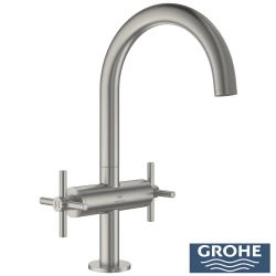 Grohe - Grohe Atrio Yüksek Lavabo Bataryası (L-Boy), Saten Çelik