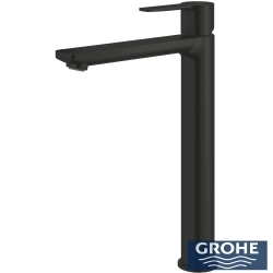 Grohe - Grohe Lineare Tezgah Üstü Lavabo Bataryası, Mat Siyah