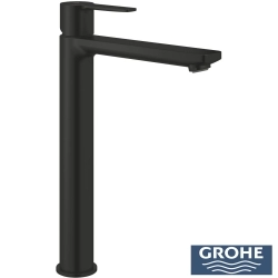 Grohe - Grohe Lineare Tezgah Üstü Lavabo Bataryası, Mat Siyah