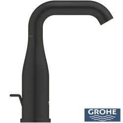 Grohe - Grohe Essence New Lavabo Bataryası, Sifon Kumandalı, Mat Siyah