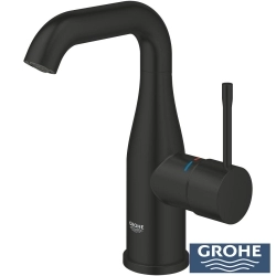 Grohe - Grohe Essence New Lavabo Bataryası, Sifon Kumandalı, Mat Siyah