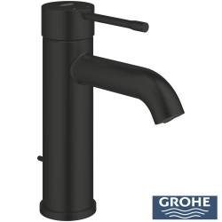 Grohe - Grohe Essence New Lavabo Bataryası, Sifon Kumandalı, Mat Siyah