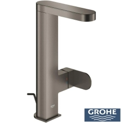 Grohe - Grohe Plus Yüksek Lavabo Bataryası, Sifon Kumandalı, Fırçalı Sert Grafit