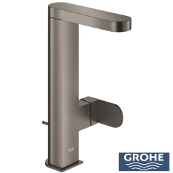 Grohe - Grohe Plus Yüksek Lavabo Bataryası, Sifon Kumandalı, Fırçalı Sert Grafit