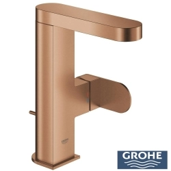 Grohe - Grohe Plus Yüksek Lavabo Bataryası, Sifon Kumandalı, Fırçalı Bakır (M Boy)