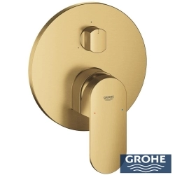 Grohe - Grohe Plus Ankastre Banyo Bataryası (3 Yollu, Sıva Üstü Grubu), Fırçalı Altın