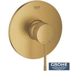 Grohe - Grohe Essence Ankastre Duş Bataryası (Sıva Üstü Grubu), İşlenmiş Fırçalı Altın