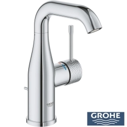 Grohe - Grohe Essence New Lavabo Bataryası, Sifon Kumandalı, İşlenmiş Krom