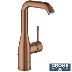 Grohe - Grohe Essence Yüksek Lavabo Bataryası, Sifon Kumandalı, İşlenmiş Fırçalı Bakır