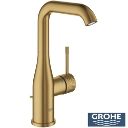 Grohe - Grohe Essence Yüksek Lavabo Bataryası, Sifon Kumandalı, İşlenmiş Fırçalı Altın