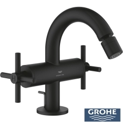 Grohe - Grohe Atrio Sifon Kumandalı Bide Bataryası (M-Boy), Hayalet Siyah - 24353KF0