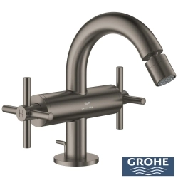 Grohe - Grohe Atrio Sifon Kumandalı Bide Bataryası (M-Boy), Saten Grafit - 24353MG0