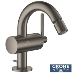Grohe - Grohe Atrio Sifon Kumandalı Bide Bataryası (M-Boy), Saten Grafit - 24364MG0