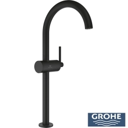 Grohe - Grohe Atrio Tezgah Üstü Lavabo Bataryası, Hayalet Siyah